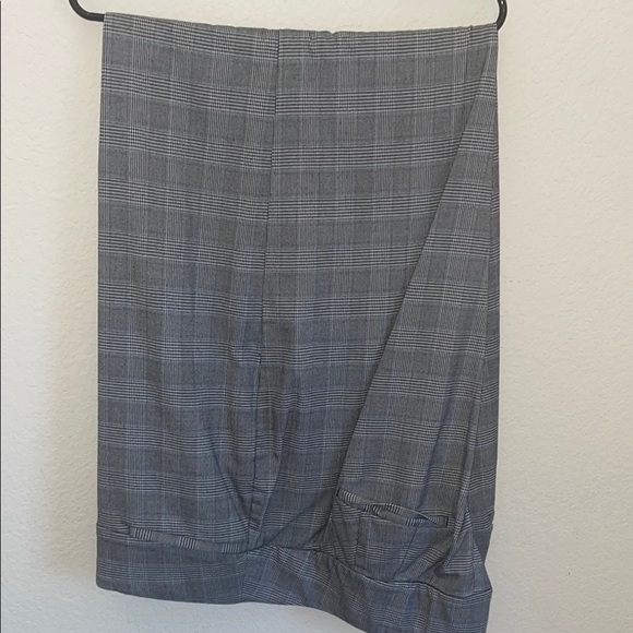 LB Wide leg Gray Plaid Pants - Picture 1 of 4